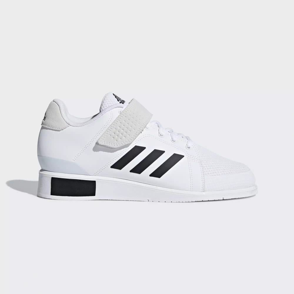 Adidas Power Perfect 3 Zapatillas Halterofilia Blancos Para Hombre (MX-43663)